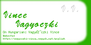 vince vagyoczki business card